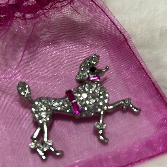 Rhinestone Poodle Pendant - Picture 2 of 6